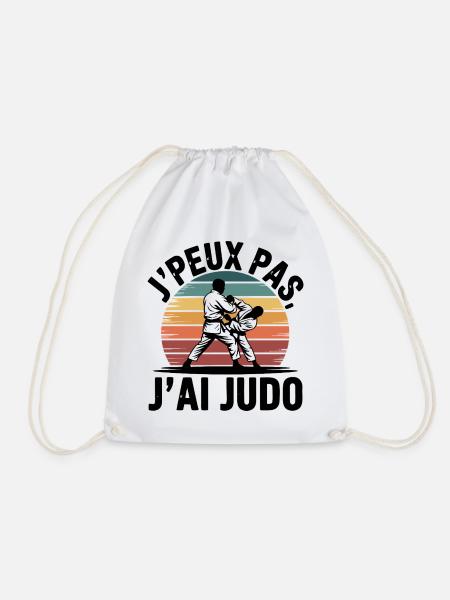 Ich kann nicht, ich habe Judo-Humor-Geschenk - Turnbeutel - Weiß