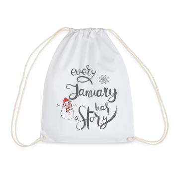 Janvier - Sac de sport léger - blanc - Devant