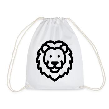 lion - Sac de sport léger - blanc - Devant