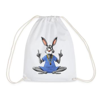 Esel Yoga - Turnbeutel - Weiß - Vorne