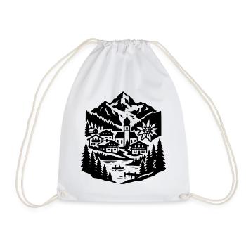 Austria vacation - Drawstring Bag - white - Front