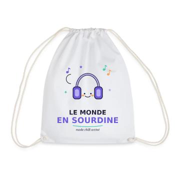 Le Monde En Sour­dine - Chill Actif - Sac de sport léger - blanc - Devant
