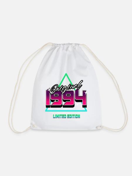Original 1994 – 90er Jahre Retro Neon Kult Motiv - Turnbeutel - Weiß