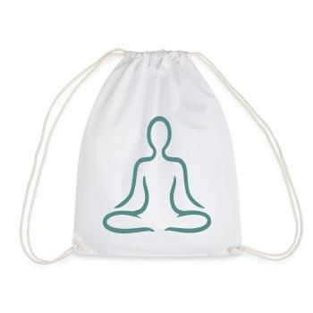 Yoga Und Meditation - Turnbeutel - Weiß - Vorne
