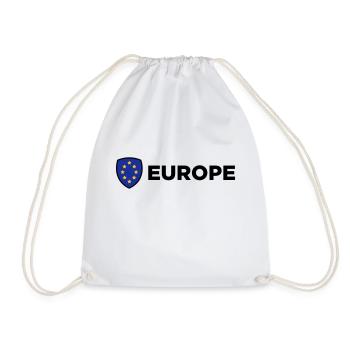Le drapeau européen Union - Sac de sport léger - blanc - Devant