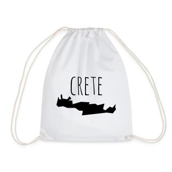 crete - Drawstring Bag - white - Front