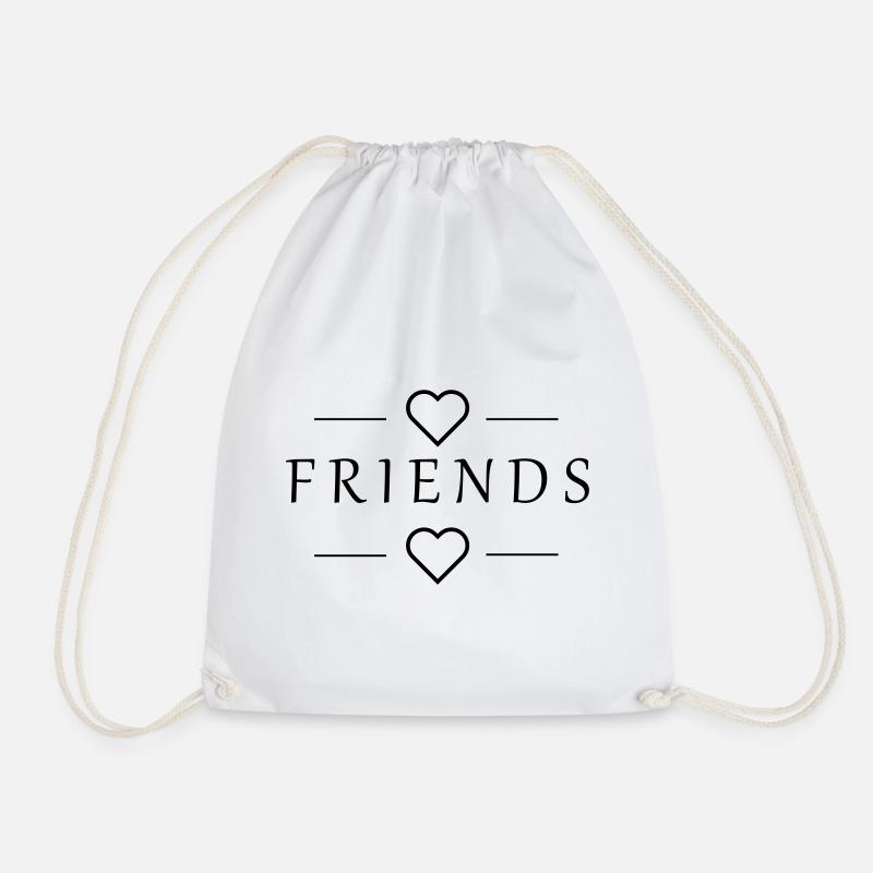 Beste Freunde -Friends- - Turnbeutel - Weiß