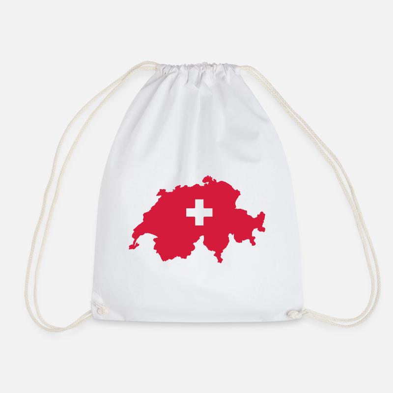 Schweiz - Turnbeutel - Weiß