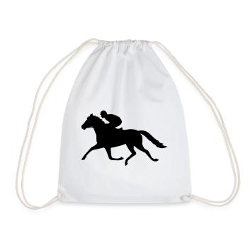 reiter reiten pferdesport - Turnbeutel - Weiß - Vorne