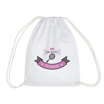Tennis queen - Drawstring Bag - white - Front