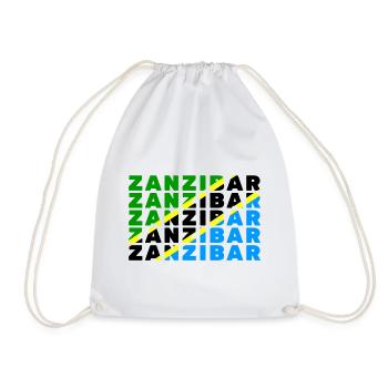 ZANZIBAR - Turnbeutel - Weiß - Vorne