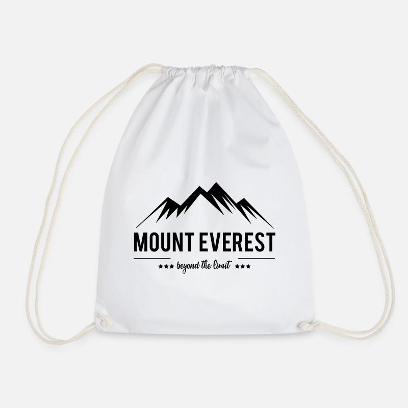 Mount Everest jenseits der Grenze - Turnbeutel - Weiß