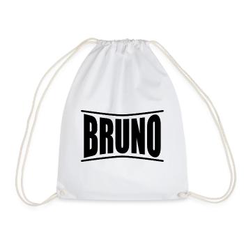 Bruno T-Shirt Geschenkidee - Turnbeutel - Weiß - Vorne