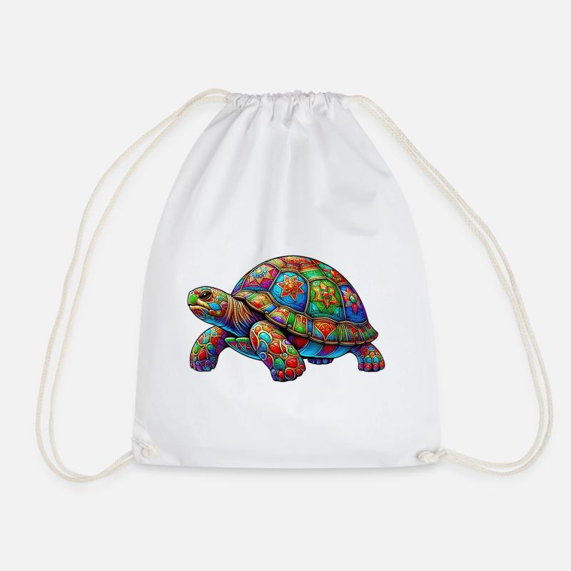 Schildkröte - Turnbeutel - Weiß