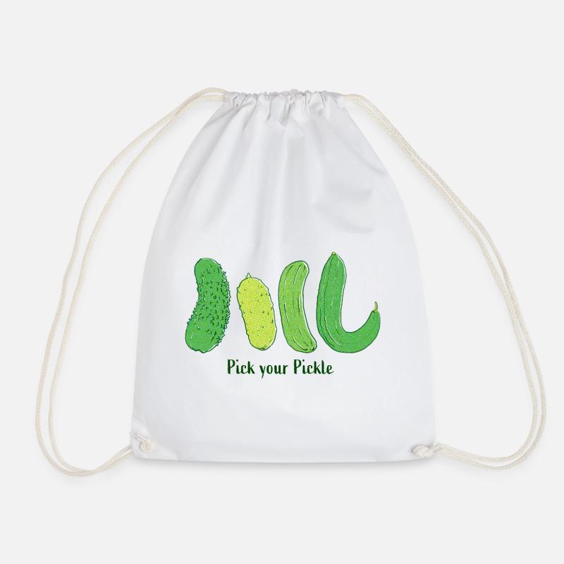 Choisissez votre cornichon : Art du concombre vert - Sac de sport léger - blanc