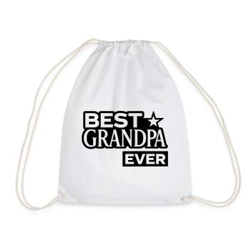 Meilleur grand-père avec une star - Meilleur grand-père - Sac de sport léger - blanc - Devant