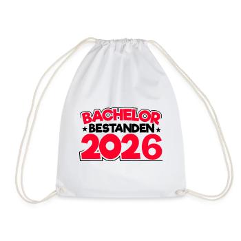 Bachelor 2026 Graduation Graduation - Drawstring Bag - white - Front