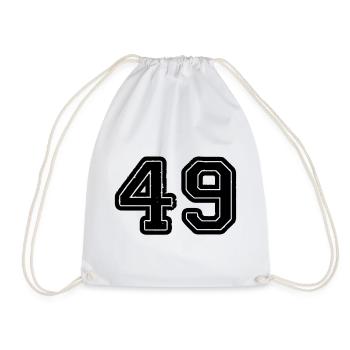 49 - Drawstring Bag - white - Front
