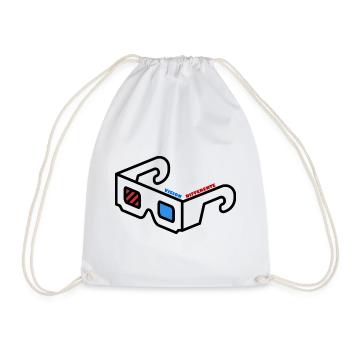 Vision Différente Abstract Logo Lunette 3D - Sac de sport léger - blanc - Devant