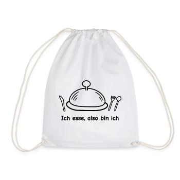 Ich esse, also bin ich - Turnbeutel - Weiß - Vorne