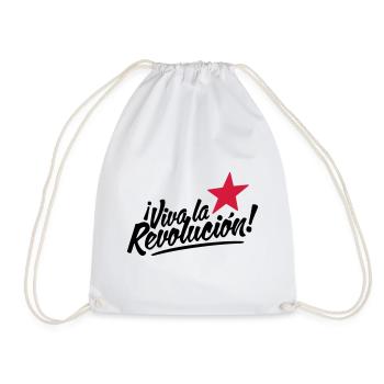 viva la revolucion - revolution! - Turnbeutel - Weiß - Vorne