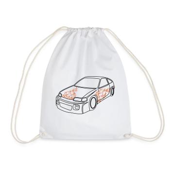 Voitures de sport, Voitures de course, Automobiles - Sac de sport léger - blanc - Devant