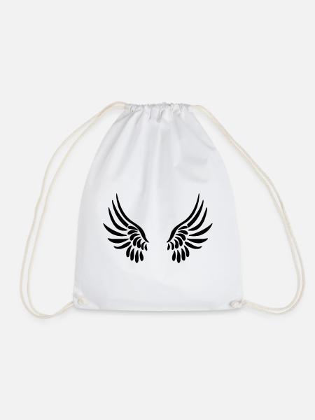 LIKE A BIRD - Drawstring Bag - white