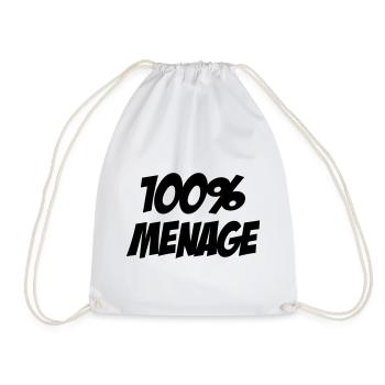 100% Ménage - Sac de sport léger - blanc - Devant