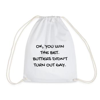 Serie TV - Television - Quotes - Citation - Zitat - Drawstring Bag - white - Front