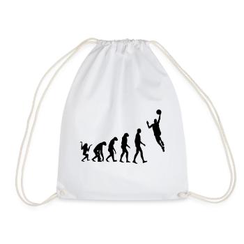 Basketball - Basket Ball - Game - Sport - Player - Drawstring Bag - white - Front