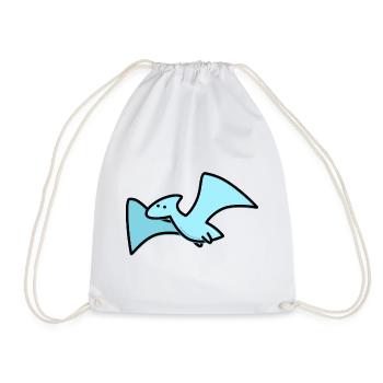Cute Dino - Drawstring Bag - white - Front