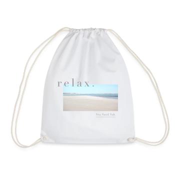 Relax – Sea Sand Salt - Turnbeutel - Weiß - Vorne