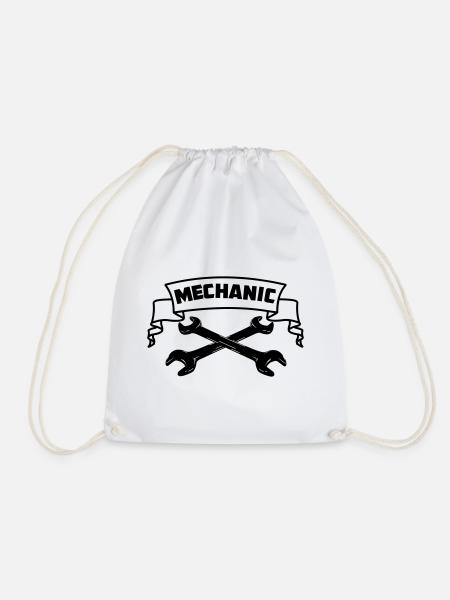 Mechaniker - Turnbeutel - Weiß