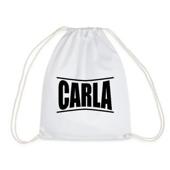 t-shirt Carla t-shirt gift idea - Drawstring Bag - white - Front