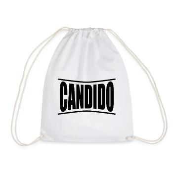 T-Shirt Candido T-Shirt Geschenkidee - Turnbeutel - Weiß - Vorne