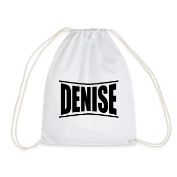 Idée cadeau t-shirt Denise - Sac de sport léger - blanc - Devant