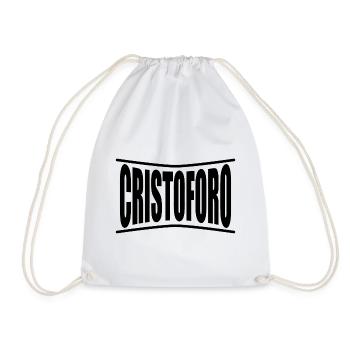 Cristoforo T-Shirt Geschenkidee - Turnbeutel - Weiß - Vorne