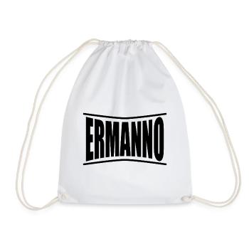 t-shirt Ermanno t-shirt idée cadeau - Sac de sport léger - blanc - Devant