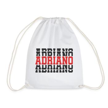 Adriano t-shirt t-shirt idée cadeau texte empilé - Sac de sport léger - blanc - Devant