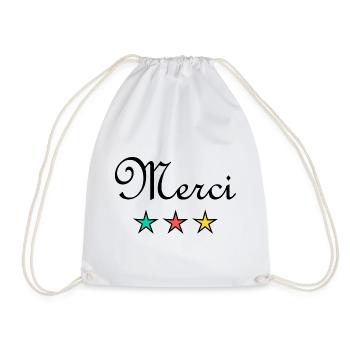 MERCI. MAÎTRESSE. MAÎTRE. MERCI MAÎTRESSE - Sac de sport léger - blanc - Devant