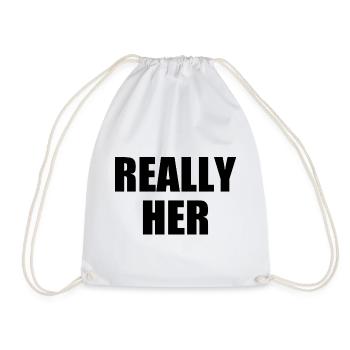 really her - Turnbeutel - Weiß - Vorne