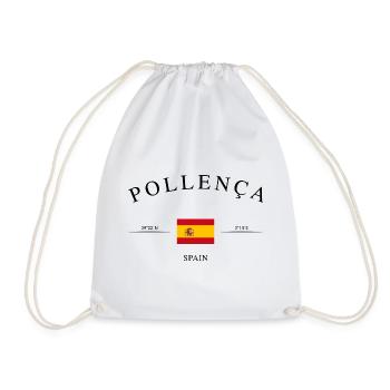Pollença Mallorca – Urlaub Souvenir & Geschenk - Turnbeutel - Weiß - Vorne