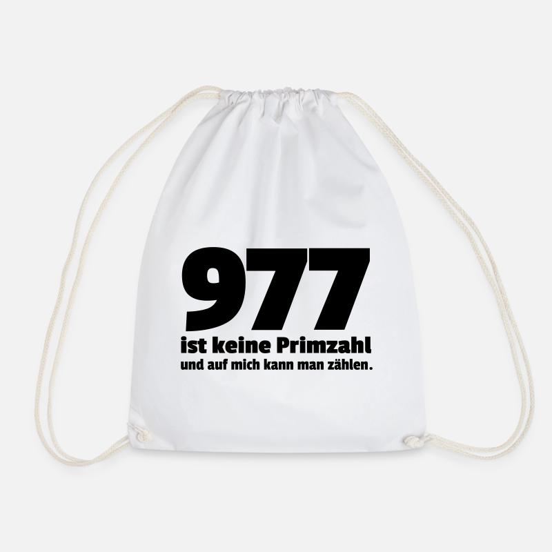 keine Primzahl - Turnbeutel - Weiß