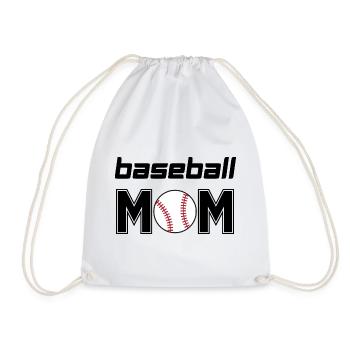 Baseball Mom - Drawstring Bag - white - Front