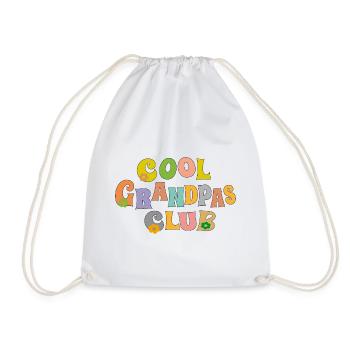 Cool Grandpas Club - Drawstring Bag - white - Front