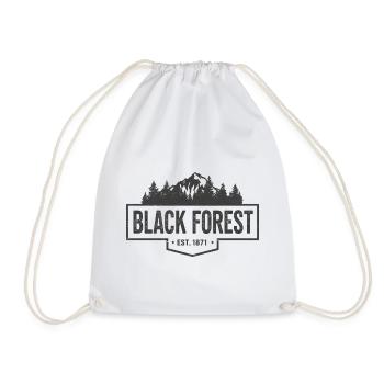 Insigne vintage de la Forêt-Noire | Forêt-Noire - Sac de sport léger - blanc - Devant