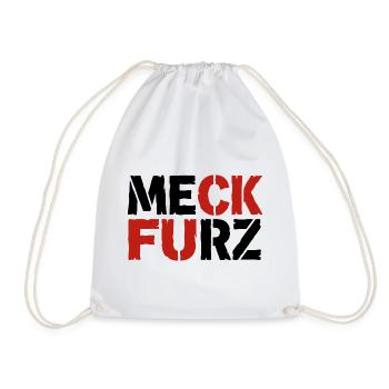 Meck Furz | Merz - nicht mein Kanzler - Turnbeutel - Weiß - Vorne