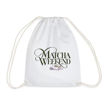 Matcha Wochenende Matcha Weekend Design - Turnbeutel - Weiß - Vorne