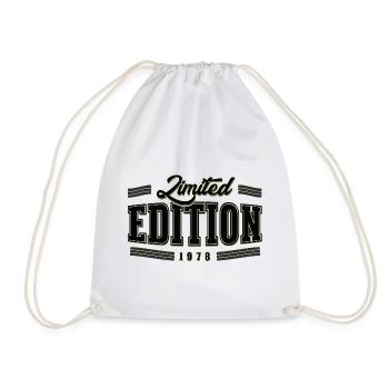 Limited Edition 1978 – 48. Geburtstag Vintage - Turnbeutel - Weiß - Vorne