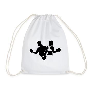 bodybuilding - Sac de sport léger - blanc - Devant